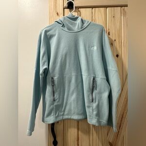 The North Face Sky Blue Fleece Cowl Neck Jacket